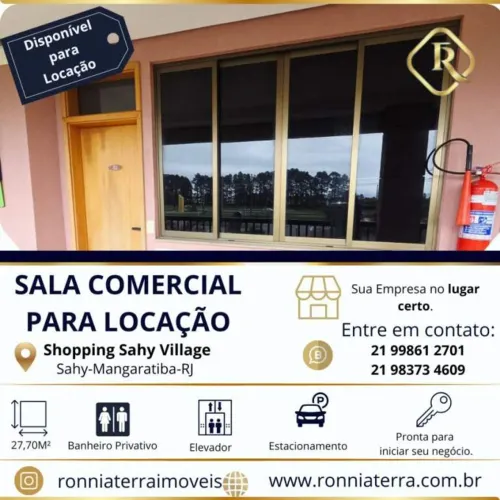 Locação Sala Comercial no Shopping Sahy Village