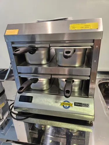 conservador de proteínas 4 bandejas inox novo - a pronta entrega 