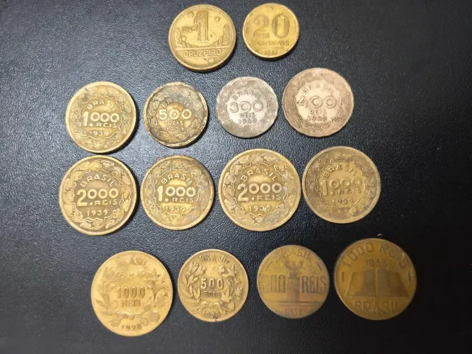 Moedas Antigas Brasil Réis (1928-1942) - Lote p/ Colecionador