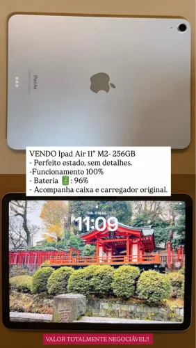 VENDO Ipad Air 11? M2- 258GB