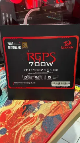 Fonte Redragon RGPS 700W Full Modular 80 Plus Bronze + Cabos NOVOS