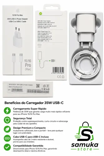 Carregador turbo iPhone 15 16 17 Tipo-C