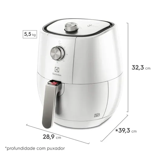 Air Fryer Branca Electrolux (EAF11). 3,2 litros