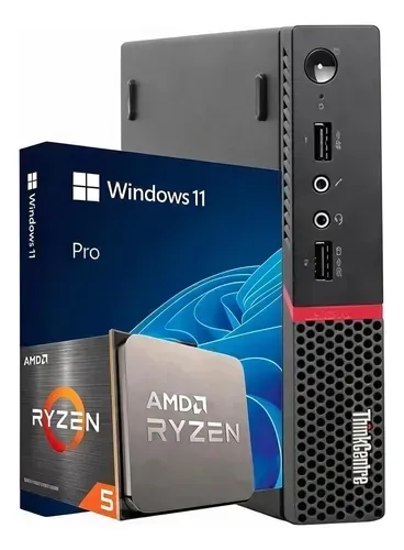 Mini Pc Lenovo M75q-1 Ryzen 5 Pro 16gb- 512gb placa gráfica ADM Radeon VEGA 11 2Gb