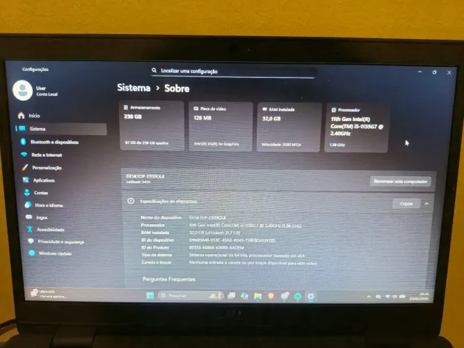 Dell Latitude 3420 i5 (11ª Ger) | 32GB RAM