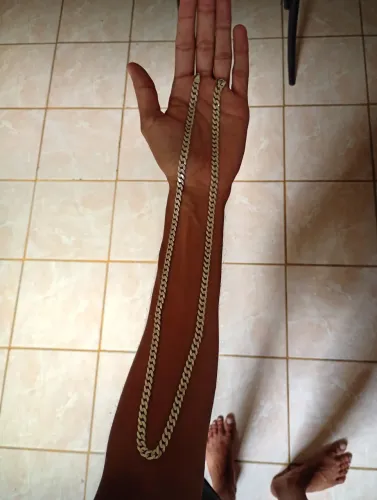 Corrente de prata 925 escama de peixe 7mm 70cm 30 gramas