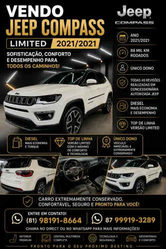 Jeep Compass Limited 2.0 4X4 Diesel 16V Aut. 2021