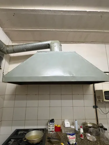 Coifa 2m galvanizada sem exaustor