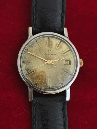 Relógio Eterna Matic Automático ETA 2824 vintage 1975 Tropicalizado