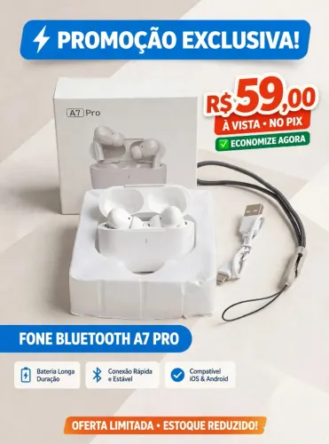 Fones de ouvido Bluetooth