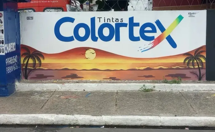 Pinturas de letreiros e desenhos artistiscos