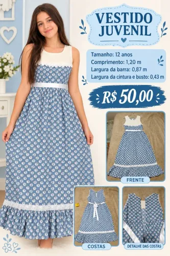 Vestido juvenil tam 14