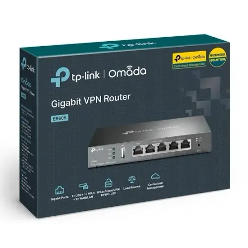 Roteador TP-Link Omada ER605 VPN Gigabit Multi-WAN - NOVO NA CAIXA!