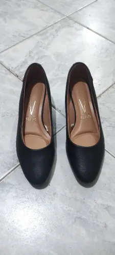 Sapato Social Feminino Preto Vizzano