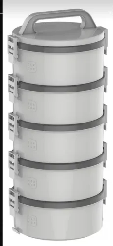 02 Kit Marmitex Tekcolor - Vermelho e Bege