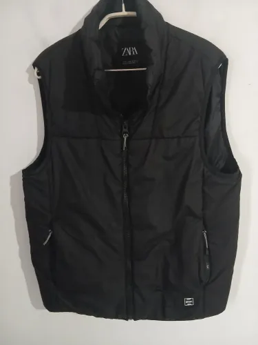 COLETE PUFFER PRETO ZARA MAN TAMANHO M NOVO