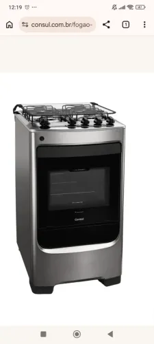 Fogão Consul 4 Bocas Inox com Acendimento Automático