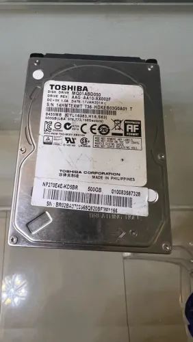 Hd toshiba 500 g