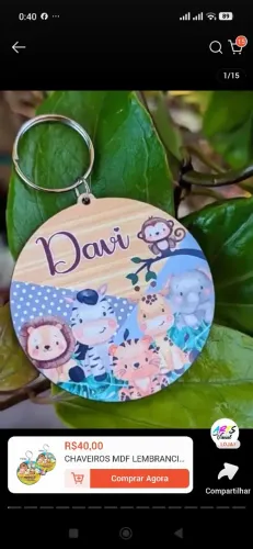 Chaveiros personalizados