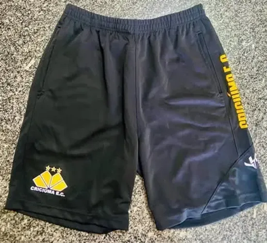 02 Calções, Shorts, Bermuda de Futebol, Time, Criciúma Esporte Clube, Tamanho G, (NOVOS)?
