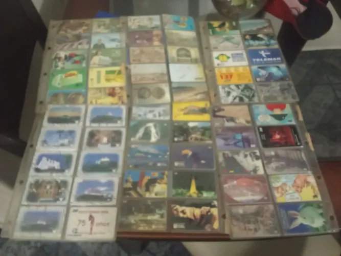 Cartões telefone antigos anos 90