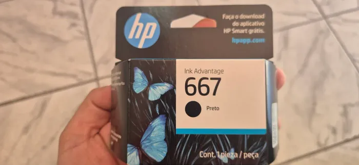 Cartucho HP INK 667 PRETO