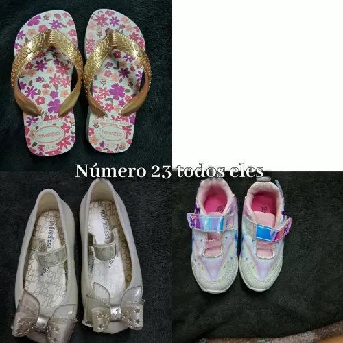 Sapatos infantis número 23