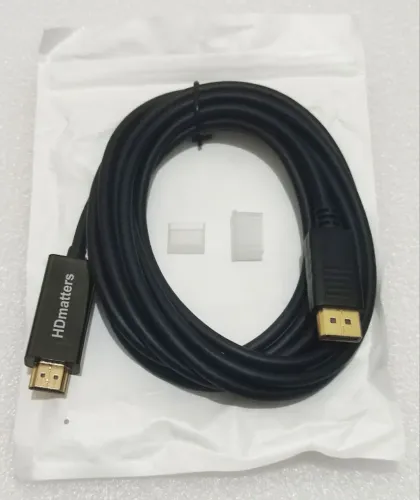 Cabo DisplayPort para HDMI 1080p 60Hz ATE 42´´ - 3 Metros - Vídeo e Áudio - R$: 50,00