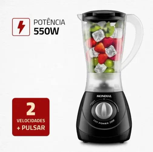 LIQUIDIFICADOR MONDIAL NOVO