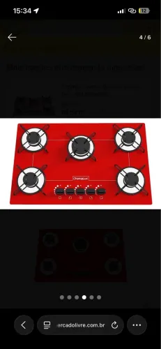 Fogão cooktop
