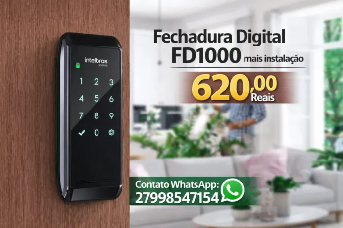Fechadura digital fd 1000 mais instalação