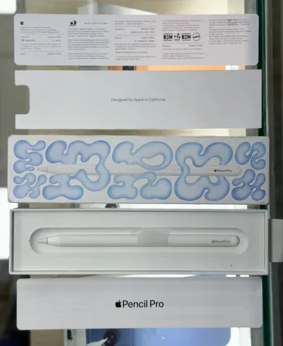 Apple pencil pro original LOJA FÍSICA garantia Apple até 01/10/2026, com caixa e manual