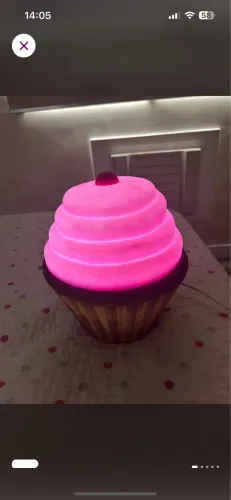 Luminária cupcake imaginário 