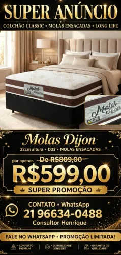 Colchão Molas ensacadas -Long Life D33