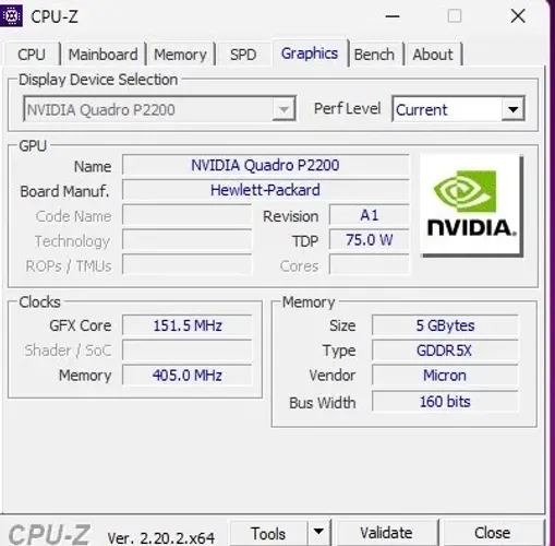 Nvidia Quadro P2200 5gb