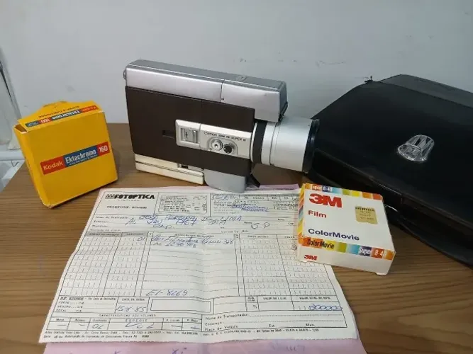 Filmadora Canon Zoom 318 Super 8 Completa + Nota De Época