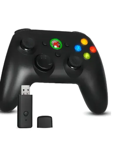 Controle Sem Fio Recarregável Vibração Xbox 360 E Computador