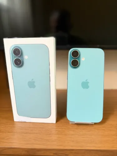 iPhone 16 128GB Azul (Teal) - Nota Fiscal Reino Unido | Excelente Estado