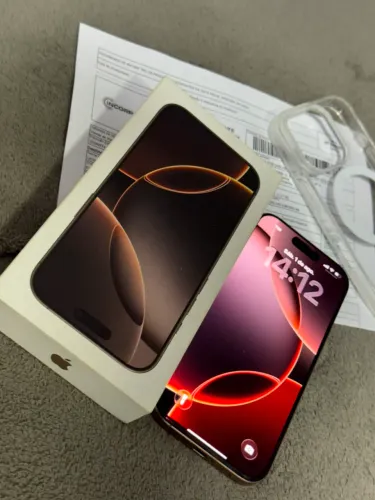 iPhone 16 Pro 256GB! Na caixa com nota fiscal.