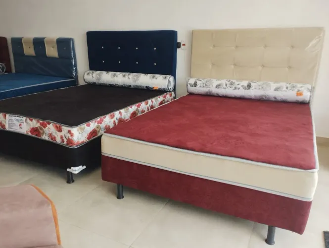 Cama casal, nova com entrega facilitada.