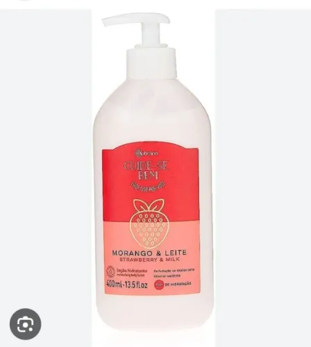 Creme hidratante morango