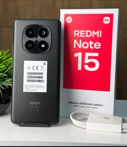 Redmi Note 15 4G, 256/8GB RAM, cores: azul, preto e verde, LACRADO. Garantia de 90 dias.