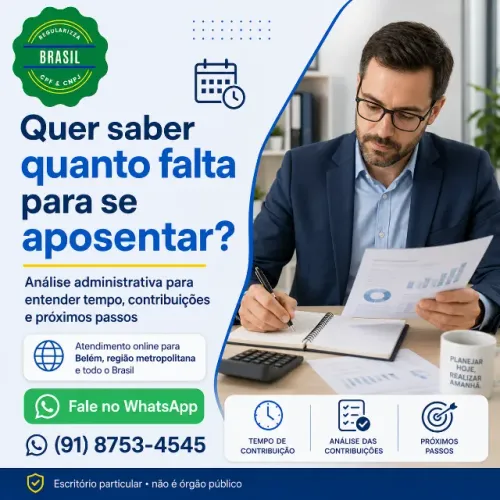 Análise de aposentadoria e tempo de contribuição