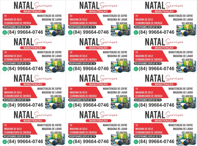 Natal manutenção e serviço