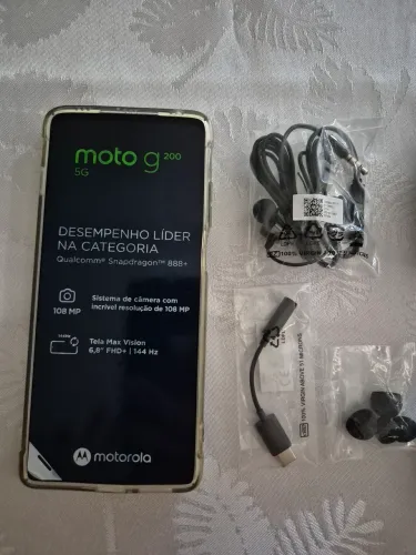 Moto G200 5G 256GB | 8GB RAM | Completo com Nota Fiscal