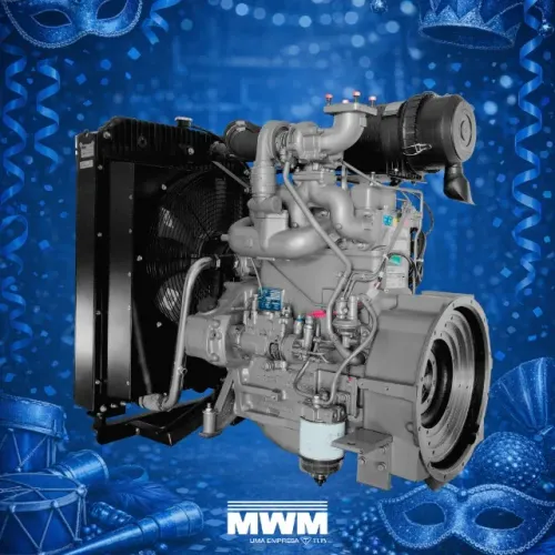 MOTOR ESTACIONÁRIO COMPLETO MWM D229-4T INDUSTRIAL 77,2KW