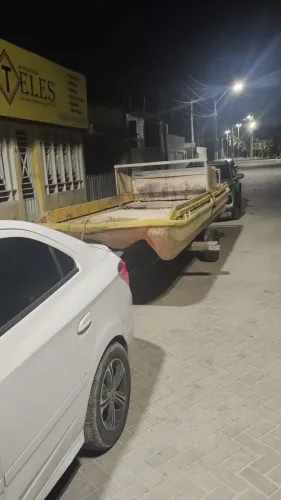 VENDO JANGADA ESTILO LANCHA EM FIBRA COM MOTOR DE RABETA