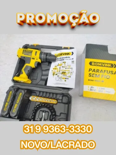 Oferta!!! Parafusadeira Com 2 Baterias - Pronta Entrega!!!