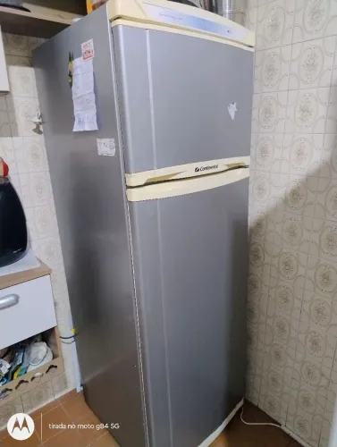 Geladeira Continental 370L Duplex (Prata) - Com Motor Novo!
