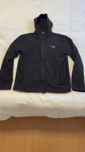 Fleece M The North Face glacier preto capuz full zíper